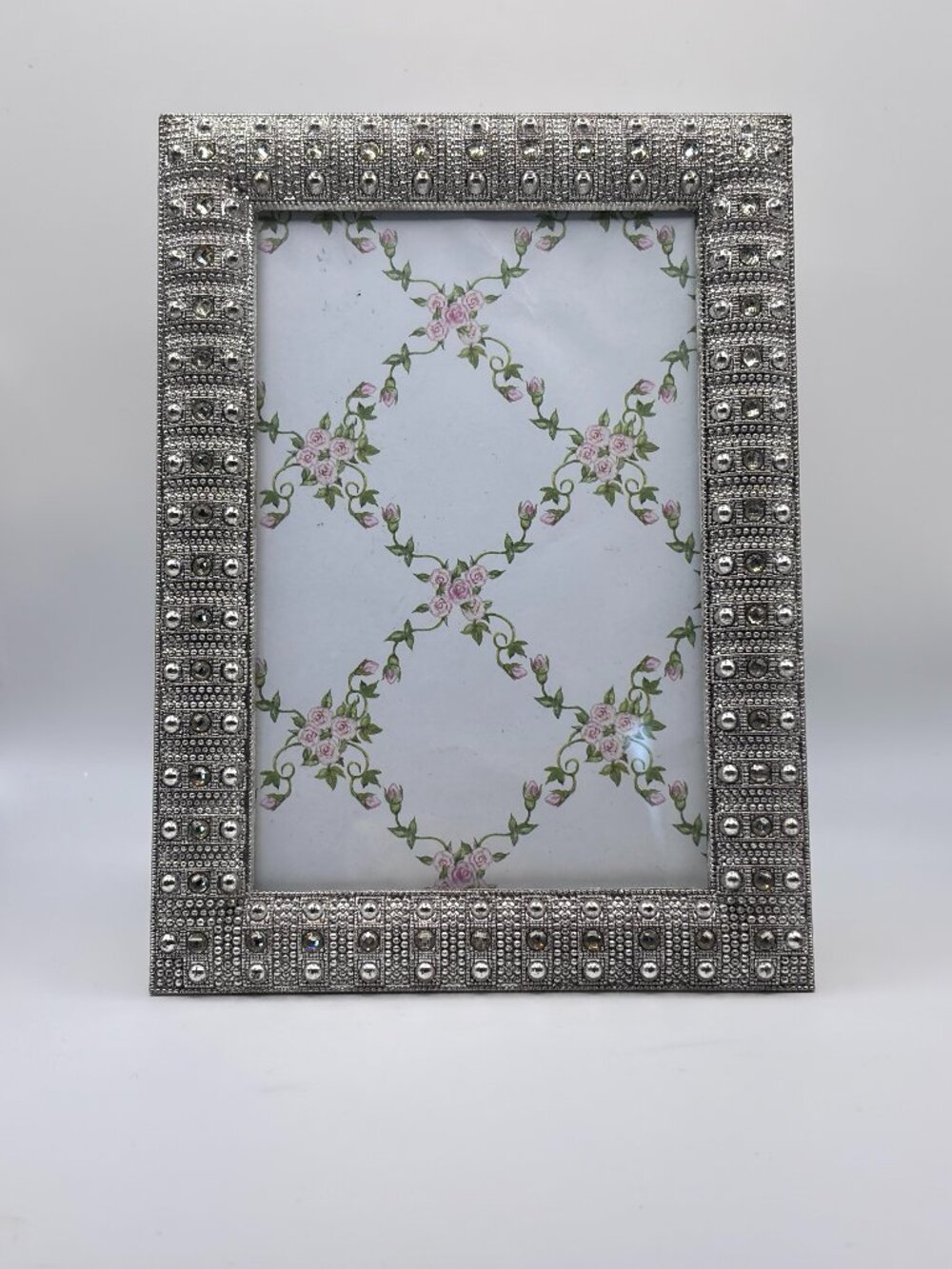 Silver And Crystal Vintage style Cottage Wedding Romance  Paris Photo Frame 4x6